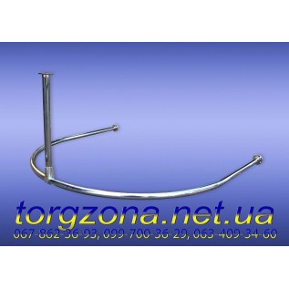 Примерочная пристенная  110х90см. с верхним усилителем